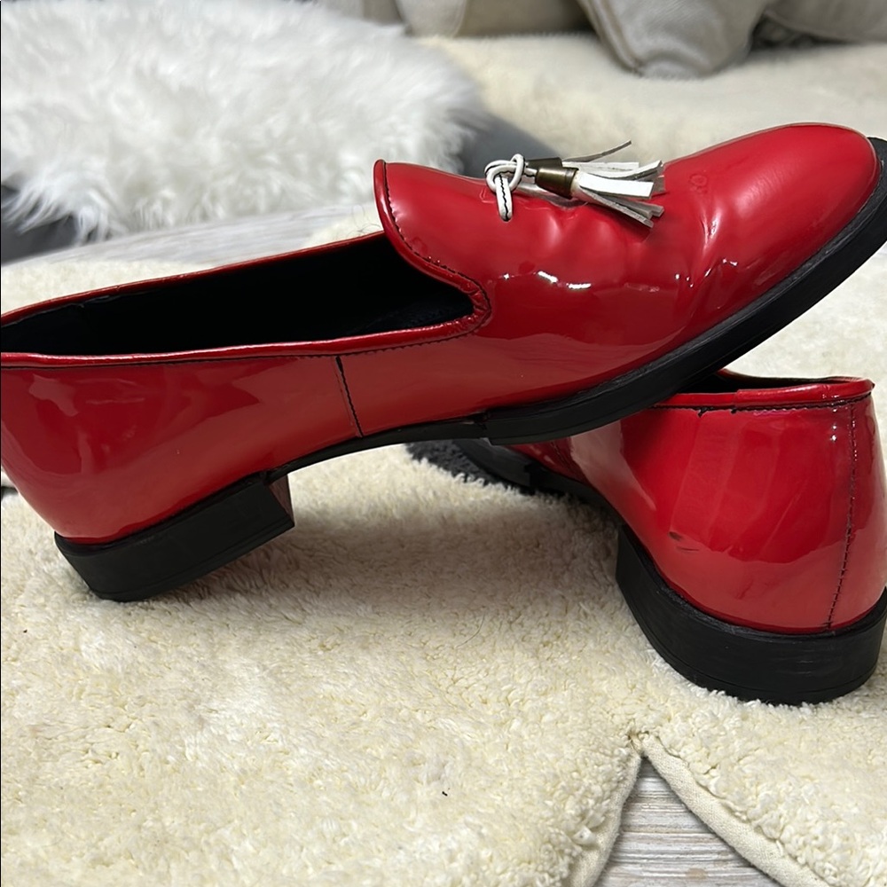GEROTTI Red Italian Loafers, Tassels, Slip-ons, Size 9 (EU 40) - Picture 5 of 9